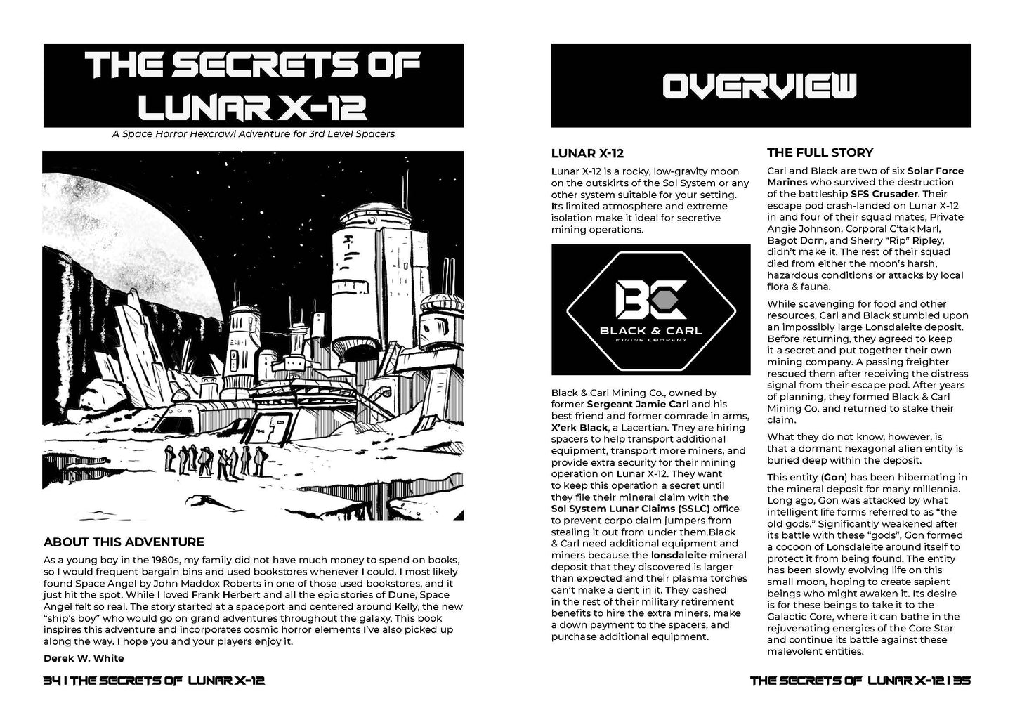 Void Echoes #2 - The Secrets of Lunar X-12 + Spacer Cards Bundle (Print + PDF)